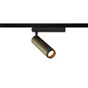 SLV LED 1-Phasen-Strahler GRIP! M PHASE, zylindrisch, 20W 2700K 42°, CRi >90, UGR <19, dimmbar, schwenkbar, bronze / schwarz