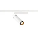 SLV LED 1-Phasen-Strahler GRIP! M PHASE, zylindrisch, 20W 3000K 42°, CRi >90, UGR <19, dimmbar, schwenkbar, weiß / schwarz