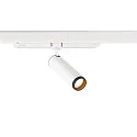 SLV LED 3-Phasen-Strahler GRIP! M DALI, 20W 3000K 42°, CRi >90, UGR <19, DALI/Touch dimmbar, schwenkbar, weiß / schwarz