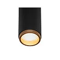 SLV LED 3-Phasen-Strahler GRIP! M DALI, 20W 3000K 42°, CRi >90, UGR <19, DALI/Touch dimmbar, schwenkbar, schwarz / gold