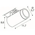 SLV 1-phase spot GRIP! L GU10 swivelling, rotatable GU10 IP20, white dimmable