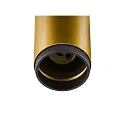 SLV 1-Phasen-Strahler GRIP! L, zylindrisch, GU10 max. 6W, drehbar und schwenkbar, gold / schwarz