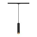 SLV 1-Phasen Pendelleuchte GRIP! L, GU10 max. 6W, schwarz / gold