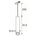 1-phase pendant luminaire GRIP! L GU10 GU10 IP20, bronze dimmable