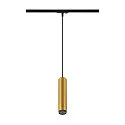 SLV 1-Phasen Pendelleuchte GRIP! L, GU10 max. 6W, gold / schwarz