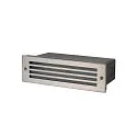 SLV Outdoor LED Wandeinbauleuchte BRICK MESH, IP55, rechteckig, 5W 3000K, schwarz / Glas satiniert, starr