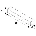 SLV Zubehör für LED Hallenstrahler HIGHBAY C - U-Halterung / Bügel, flach, schwarz