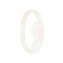 SLV LED Wand- und Deckenleuchte ONE PHASE, Up/Down, Ø 40cm, 14W 2700/3000K (CCT Switch) 2x130°, CRi >90, dimmbar, weiß