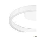 SLV LED Wand- und Deckenleuchte ONE PHASE, Up/Down, Ø 40cm, 14W 2700/3000K (CCT Switch) 2x130°, CRi >90, dimmbar, weiß