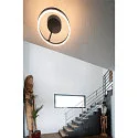 SLV LED Wand- und Deckenleuchte ONE DALI, Up/Down, Ø 40cm, 14W 2700/3000K (CCT Switch) 130°, DALI dimmbar, schwarz