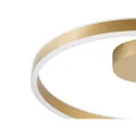 SLV LED Wand- und Deckenleuchte ONE DALI, Up/Down, Ø 60cm, 23W 2700/3000K (CCT Switch) 130°, DALI dimmbar, messing