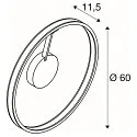 LED Wand- und Deckenleuchte ONE DALI, Up/Down, Ø 60cm, 23W 2700/3000K (CCT Switch) 130°, DALI dimmbar