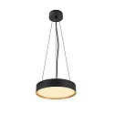SLV LED Wand- und Deckenleuchte DECONA PHASE, rund, 18W 2700/3000K (CCT Switch), dimmbar, schwarz / gold