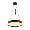 SLV wall and ceiling luminaire DECONA PHASE round, CCT Switch IP44, black dimmable
