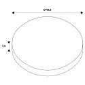 SLV Zubehör für LED Wand- und Deckenleuchte DECONA - Einbaurahmen, Ø 43.3cm, weiß