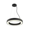 SLV LED Pendelleuchte MEDO® RING 60 PHASE, 27W 3000/4000K (CCT Switch) 3750/4000lm 110°, CRi >90, dimmbar, schwarz