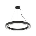 SLV LED Pendelleuchte MEDO® RING 90 DALI, 42W 3000/4000K (CCT Switch) 5000/5300lm 110°, CRi >90, DALI dimmbar, schwarz