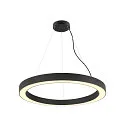 LED Pendelleuchte MEDO® RING 90 PHASE, 43W 3000/4000K (CCT Switch) 5000/5300lm 110°, CRi >90, dimmbar, schwarz