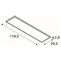 SLV ceiling luminaire PANEL C 1200/300 DALI DALI controllable, CCT Switch, UGR < 19 IP54 / IP20, dimmable
