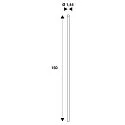 SLV Zubehör für LED Einlege-Deckenleuchte PANEL C - Abhängeseil, 150cm, 4_fach, mit Deckenbestigung, Stahl