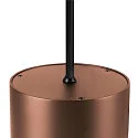 SLV LED Pendelleuchte OCULUS DTW PHASE PVD, Wechsel-Optik, 11W 2000-3000K 100°, Dim-to-Warm, dunkel kupfer