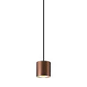 SLV LED Pendelleuchte OCULUS DTW PHASE PVD, Wechsel-Optik, 11W 2000-3000K 100°, Dim-to-Warm, dunkel kupfer