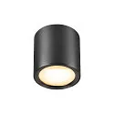SLV LED Deckenleuchte OCULUS PHASE, Wechsel-Optik, 11W 2000-3000K 100°, CRi >90, Dim-to-Warm, mit Wechsel-Optik, dunkel bronze