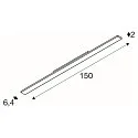 SLV 3-phase spot SIGHT EASY 41-66W rigid, asymmetrical, switchable, multipower IP20, white 