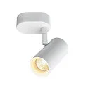 SLV LED Wand- und Deckenleuchte NOBLO® SINGLE PHASE DTW, IP20, 8W 2000-3000K 450lm 36°, CRi >90, Dim-to-Warm, weiß