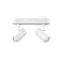 SLV LED Wand- und Deckenleuchte NOBLO® DOUBLE PHASE DTW, IP20, 15W 2000-3000K 940lm 36°, Dim-to-Warm, weiß