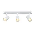 SLV LED Wand- und Deckenleuchte NOBLO® TRIPLE PHASE DTW, IP20, 22W 2000-3000K 1360lm 36°, Dim-to-Warm, weiß