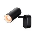 SLV LED Wand- und Deckenleuchte NOBLO® SINGLE PHASE DTW, IP20, 8W 2000-3000K 450lm 36°, CRi >90, Dim-to-Warm, schwarz