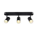 SLV LED Wand- und Deckenleuchte NOBLO® TRIPLE PHASE DTW, IP20, 22W 2000-3000K 1360lm 36°, Dim-to-Warm, schwarz