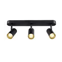 SLV LED Wand- und Deckenleuchte NOBLO® TRIPLE PHASE DTW, IP20, 22W 2000-3000K 1360lm 36°, Dim-to-Warm, schwarz