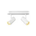 LED Wand- und Deckenstrahler NOBLO® DOUBLE PHASE, IP20, 2-flammig, kardanisch, CRi>90, dimmbar, 12W 3000K 1460lm 32°, weiß