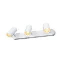 SLV LED Wand- und Deckenstrahler NOBLO® TRIPLE PHASE, IP20, 3-flammig, kardanisch, CRi>90, dimmbar, 19W 3000K 2360lm 32°, weiß