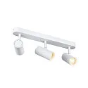SLV LED Wand- und Deckenstrahler NOBLO® TRIPLE PHASE, IP20, 3-flammig, kardanisch, CRi>90, dimmbar, 19W 3000K 2360lm 32°, weiß