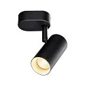 SLV LED Wand- und Deckenstrahler NOBLO® SINGLE PHASE, IP20, 1-flammig, kardanisch, CRi>90, dimmbar, 6W 3000K 750lm 32°, schwarz