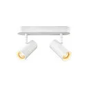 LED Wand- und Deckenstrahler NOBLO® DOUBLE PHASE, IP20, 2-flammig, kardanisch, CRi>90, dimmbar, 12W 2700K 1450lm 32°, weiß