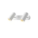 SLV LED Wand- und Deckenstrahler NOBLO® DOUBLE PHASE, IP20, 2-flammig, kardanisch, CRi>90, dimmbar, 12W 2700K 1450lm 32°, weiß