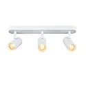LED Wand- und Deckenstrahler NOBLO® TRIPLE PHASE, IP20, 3-flammig, kardanisch, CRi>90, dimmbar, 19W 2700K 2350lm 32°, weiß