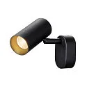 SLV LED Wand- und Deckenstrahler NOBLO® SINGLE PHASE, IP20, 1-flammig, kardanisch, CRi>90, dimmbar, 6W 2700K 740lm 32°, schwarz
