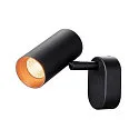 SLV LED Wand- und Deckenstrahler NOBLO® SINGLE PHASE, IP20, 1-flammig, kardanisch, CRi>90, dimmbar, 6W 2700K 740lm 32°, schwarz