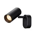 SLV LED Wand- und Deckenstrahler NOBLO® SINGLE PHASE, IP20, 1-flammig, kardanisch, CRi>90, dimmbar, 6W 2700K 740lm 32°, schwarz