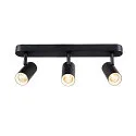 SLV LED Wand- und Deckenstrahler NOBLO® TRIPLE PHASE, IP20, 3-flammig, kardanisch, CRi>90, dimmbar, 19W 2700K 2350lm 32°, schwarz