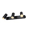 SLV LED Wand- und Deckenstrahler NOBLO® TRIPLE PHASE, IP20, 3-flammig, kardanisch, CRi>90, dimmbar, 19W 2700K 2350lm 32°, schwarz