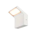 SLV LED Outdoor Wandleuchte ORDI II, eckig, 10W, 2200/3000K, 750/900lm, IK07, IP65, dimmbar, weiß