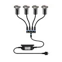 SLV floor recessed luminaire TRAIL-LITE® 60 round, incl. LED driver, set of 4 IP67, aluminium, stainless steel 