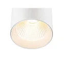 SLV 3-phase luminaire TRACKSPOT V 18 50° adjustable, switchable IP20, white, lacquered 