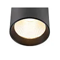 SLV 3-phase luminaire TRACKSPOT V 18 50° adjustable, switchable IP20, black, lacquered 